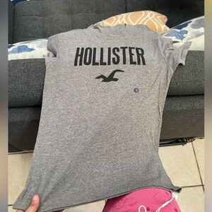Hollister Short Sleeve Gray T-Shirt Size Small- New Never Worn!